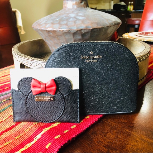 kate spade Handbags - Kate spade Minnie Mouse Cardholder & cosmetic bag